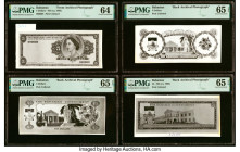 Bahamas Bahamas Government 5 Dollars; 5 Pounds ND (ca. 1965) Pick Unlisted Front and Three Back Archival Photographs PMG Choice Uncirculated 64; Gem U...