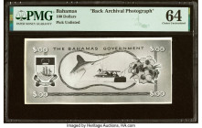 Bahamas Bahamas Government 100 Dollars Pick Unlisted Back Archival Photograph PMG Choice Uncirculated 64. HID09801242017 © 2022 Heritage Auctions | Al...
