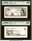 Barbados Central Bank 5 Dollars ND (ca. 1968) Pick Unlisted Front and Back Archival Photographs PMG Gem Uncirculated 65 EPQ; Gem Uncirculated 66 EPQ. ...
