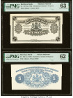 Barclays Bank 5 Dollars ND (ca. 1936) Pick Unlisted Front and Back Proofs; Two Front and Back Progressive Proofs PMG Uncirculated 62 (3); Choice Uncir...