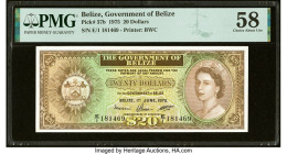Belize Government of Belize 20 Dollars 1.6.1975 Pick 37b PMG Choice About Unc 58. HID09801242017 © 2022 Heritage Auctions | All Rights Reserved