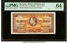 Bermuda Bermuda Government 5 Shillings 12.5.1937 Pick 8b PMG Choice Uncirculated 64. HID09801242017 © 2022 Heritage Auctions | All Rights Reserved