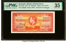 Bermuda Bermuda Government 10 Shillings 12.5.1937 Pick 10a PMG Choice Very Fine 35. HID09801242017 © 2022 Heritage Auctions | All Rights Reserved