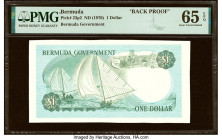 Bermuda Bermuda Government 1 Dollar ND (1970) Pick 23p2 Back Proof PMG Gem Uncirculated 65 EPQ. HID09801242017 © 2022 Heritage Auctions | All Rights R...