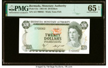 Bermuda Monetary Authority 20 Dollars 1.5.1984 Pick 31c PMG Gem Uncirculated 65 EPQ. HID09801242017 © 2022 Heritage Auctions | All Rights Reserved