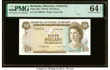 Bermuda Monetary Authority 50 Dollars 2.1.1982 Pick 32b PMG Choice Uncirculated 64 EPQ. HID09801242017 © 2022 Heritage Auctions | All Rights Reserved