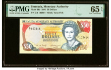 Bermuda Monetary Authority 50 Dollars 25.3.1995 Pick 44b PMG Gem Uncirculated 65 EPQ. HID09801242017 © 2022 Heritage Auctions | All Rights Reserved