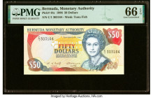 Bermuda Monetary Authority 50 Dollars 23.2.1996 Pick 44c PMG Gem Uncirculated 66 EPQ. HID09801242017 © 2022 Heritage Auctions | All Rights Reserved