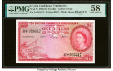 British Caribbean Territories Currency Board 1 Dollar 2.1.1962 Pick 7c PMG Choice About Unc 58. HID09801242017 © 2022 Heritage Auctions | All Rights R...