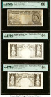 British Caribbean Territories Currency Board; West Indies 1 Dollar ND (ca.1950's) Design of Pick 7 One Front and Two Back Archival Photos PMG Uncircul...