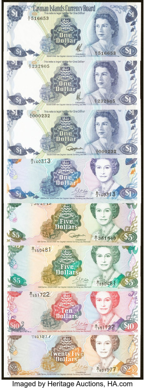 Cayman Islands Group of 8 Examples Crisp Uncirculated. HID09801242017 © 2022 Her...