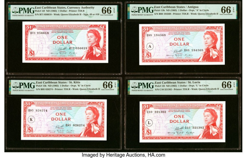 East Caribbean States Currency Authority, Antigua, St. Kitts, St. Lucia 1 Dollar...