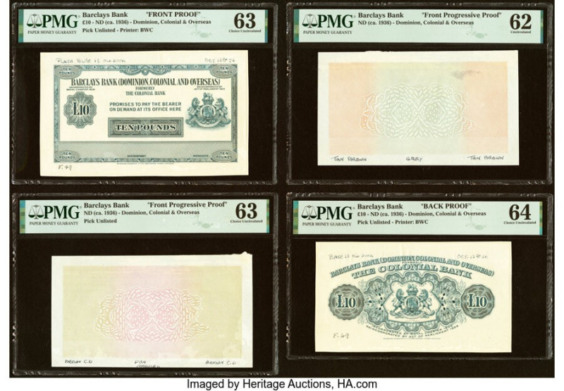 Barclays Bank Dominion, Colonial and Overseas 10 Pounds (ca. 1936) Pick Unlisted...