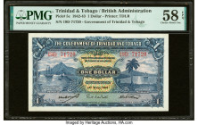 Trinidad & Tobago Government of Trinidad and Tobago 1 Dollar 1.5.1942 Pick 5c PMG Choice About Unc 58 EPQ. HID09801242017 © 2022 Heritage Auctions | A...