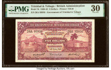 Trinidad & Tobago Government of Trinidad and Tobago 5 Dollars 1.5.1942 Pick 7b PMG Very Fine 30. HID09801242017 © 2022 Heritage Auctions | All Rights ...