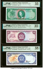 Trinidad & Tobago Central Bank of Trinidad and Tobago 5; 20; 100 Dollars (1964-1985) Pick 27a; 33a; 40c Three Examples PMG Choice Very Fine 35 EPQ; Ab...