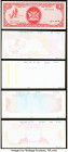 Trinidad & Tobago Central Bank of Trinidad and Tobago 1 Dollar 1964 (ND 1977) Pick 30b Eight Progressive Proofs / One Issued Example Crisp Uncirculate...