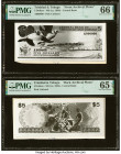 Trinidad & Tobago Central Bank of Trinidad and Tobago 5 Dollars ND (ca. 1968) Pick Unlisted Front and Back Archival Photographs PMG Gem Uncirculated 6...