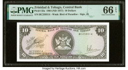 Trinidad & Tobago Central Bank of Trinidad and Tobago 10 Dollars 1964 (ND 1977) Pick 32a PMG Gem Uncirculated 66 EPQ. HID09801242017 © 2022 Heritage A...