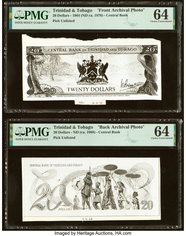 Trinidad & Tobago Central Bank of Trinidad and Tobago 20 Dollars 1964 (ND ca. 19...