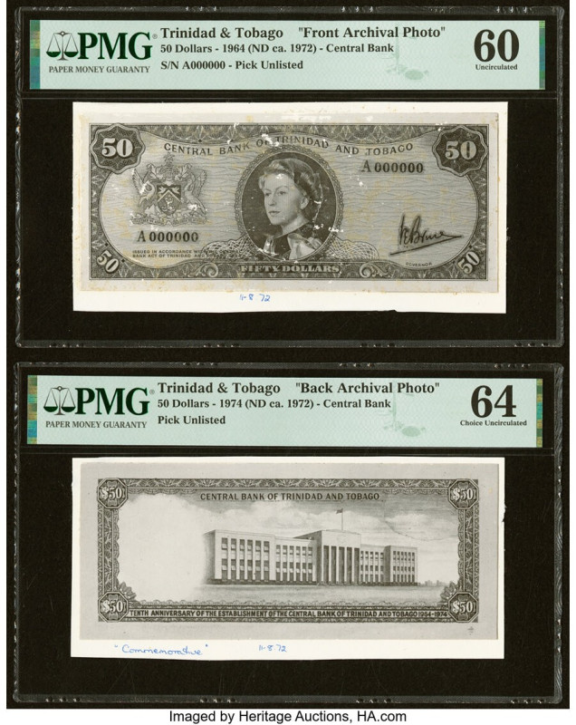 Trinidad & Tobago Central Bank of Trinidad and Tobago 50 Dollars 1964 (ND ca. 19...