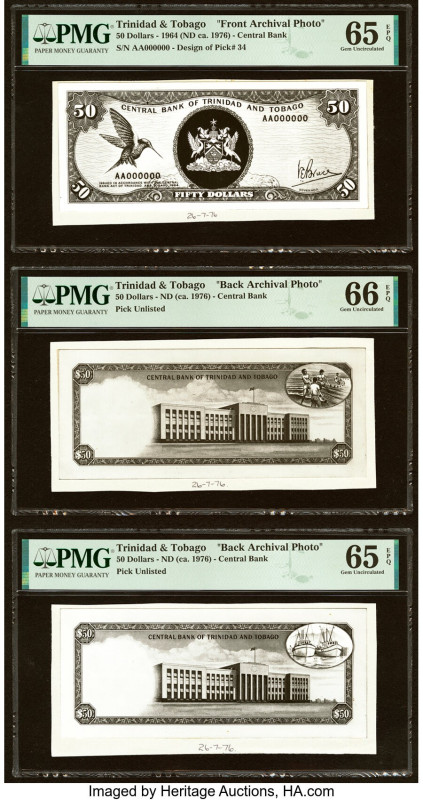 Trinidad & Tobago Central Bank of Trinidad and Tobago 50 Dollars 1964 (ND ca. 19...