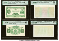 Barclays Bank Dominion, Colonial and Overseas 100 Dollars ND (ca. 1936) Pick Unlisted Front and Back Proofs; Five Front and Back Progressive Proofs PM...