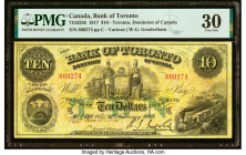 Canada Toronto, ON- Bank of Toronto $10 1.2.1917 Ch.# 715-22-36 PMG Very Fine 30. HID09801242017 © 2022 Heritage Auctions | All Rights Reserved
