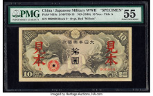 China Japanese Imperial Government 10 Yen ND (1940) Pick M19s S/M#T30-13 Specimen PMG About Uncirculated 55. Three POCs are noted. HID09801242017 © 20...