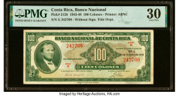 Costa Rica Banco Nacional de Costa Rica 100 Colones 20.10.1943 Pick 212b PMG Very Fine 30. HID09801242017 © 2022 Heritage Auctions | All Rights Reserv...