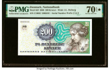 Denmark National Bank 200 Kroner 2008 Pick 62f PMG Seventy Gem Unc 70 EPQ S. HID09801242017 © 2022 Heritage Auctions | All Rights Reserved