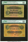 East Africa East African Currency Board, Nairobi 10; 20 Shillings 1.9.1943; 1.6.1939 Pick 29b; 30a Two Examples PMG Very Fine 25; Very Fine 25 Net. An...