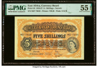 East Africa East African Currency Board 5 Shillings 1.10.1957 Pick 33 PMG About Uncirculated 55 EPQ. HID09801242017 © 2022 Heritage Auctions | All Rig...