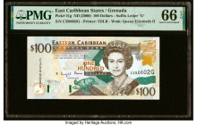 East Caribbean States Central Bank, Grenada 100 Dollars ND (2000) Pick 41g PMG Gem Uncirculated 66 EPQ. HID09801242017 © 2022 Heritage Auctions | All ...