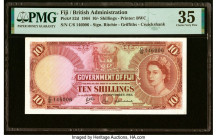 Fiji Government of Fiji 10 Shillings 1.9.1964 Pick 52d PMG Choice Very Fine 35. HID09801242017 © 2022 Heritage Auctions | All Rights Reserved