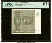 Finland Finlands Bank 100 Markkaa 1945 (ND 1948) Pick 88 PMG Superb Gem Unc 67 EPQ. HID09801242017 © 2022 Heritage Auctions | All Rights Reserved