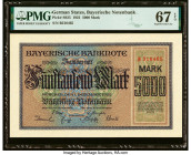 German States Bavarian Note Issuing Bank 5000 Mark 1.12.1922 Pick S925 PMG Superb Gem Unc 67 EPQ. HID09801242017 © 2022 Heritage Auctions | All Rights...