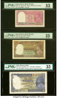 India Reserve Bank of India 2; 5; 10 Rupees ND (1937) Pick 17a; 18a; 19a Three Examples PMG About Uncirculated 53; Very Fine 25; Choice Very Fine 35. ...