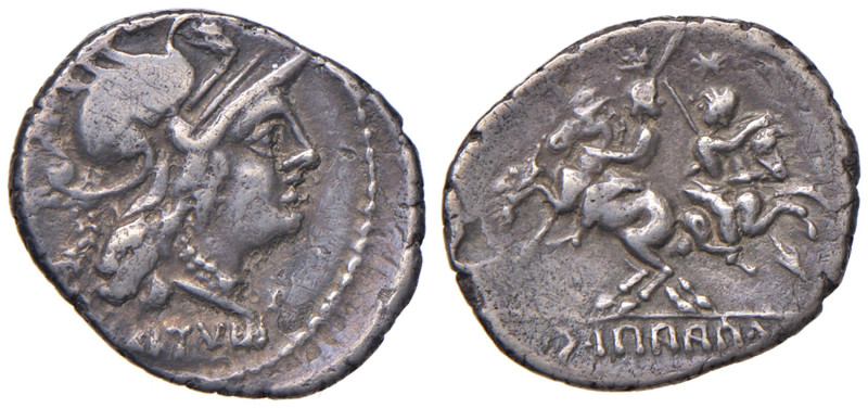Guerre Sociali (91-87 a.C.) Denario C. Papius C. F. Mutilus (circa 90 a.C.) Test...