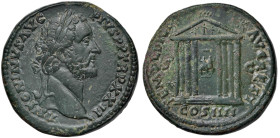 Antonino Pio (138-161) Sesterzio - Testa laureata a d. - R/ Tempio - RIC 1004 AE (g 32,46) Piccole corrosioni al R/ ma bell'esemplare, in particolare ...