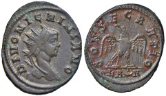 Nigriniano (figlio di Carino) Antoniniano (Camulodunum) Busto radiato a d. - R/ La Pace stante a s.. - RIC 472 AE (g 3,72) RR Il R/presenta una vernic...