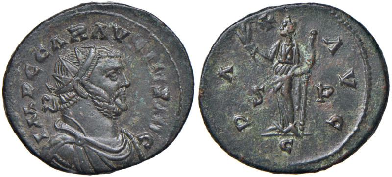Carausio (286-293) Antoniniano (Camulodunum) Busto radiato a d. - R/ La Pace sta...
