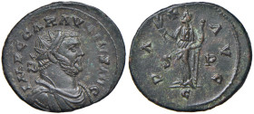 Carausio (286-293) Antoniniano (Camulodunum) Busto radiato a d. - R/ La Pace stante a s.. - RIC 476 AE (g 4,35)
SPL