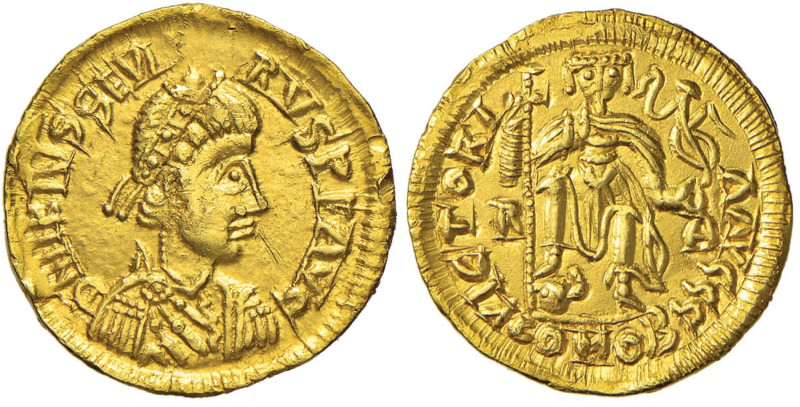 Libio Severo (a nome di, 461-465) Solido (zecca incerta, probabilmente in Gallia...
