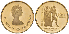 CANADA 100 Dollari 1976 Olimpiadi 25 mm - Fr. 7 AU (g 16,99)
FS