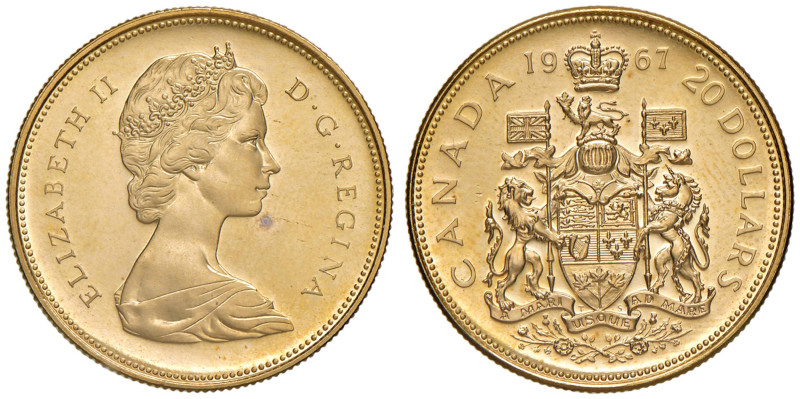 CANADA 20 Dollari 1967 - Fr. 5 AU (g 18,33)
FS