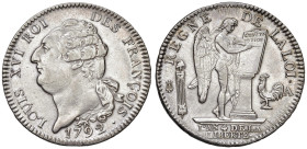 FRANCIA Luigi XVI (1774-1792) Ecu 1792 An 4 - KM 615.1 AG (g 29,48)
SPL+
