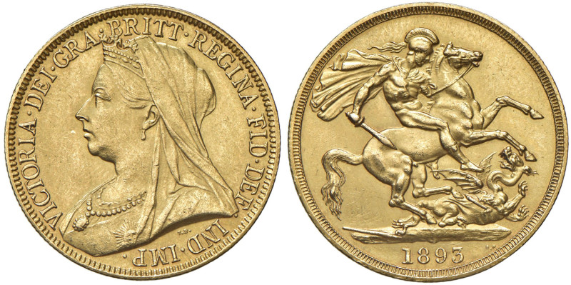 INGHILTERRA Vittoria (1937-1901) 2 Sterline 1893 - KM 786 AU (g 16,00)
qFDC