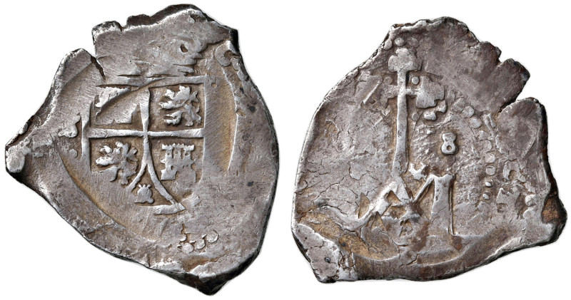 SPAGNA Siviglia - Carlo II (1665-1700) 8 Reales "María" - Cal. Tipo 118 AG (g 21...