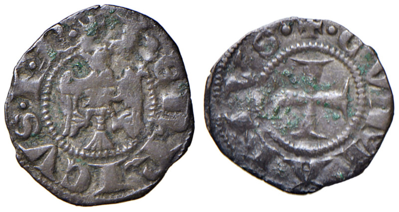 COMO Enrico VII (1310-1313) Denaro - MIR 269 MI (g 0,66) RR Qualche corrosione m...